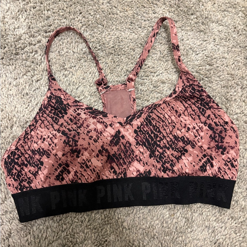 PINK Victoria's Secret Blush Snake Print Bra